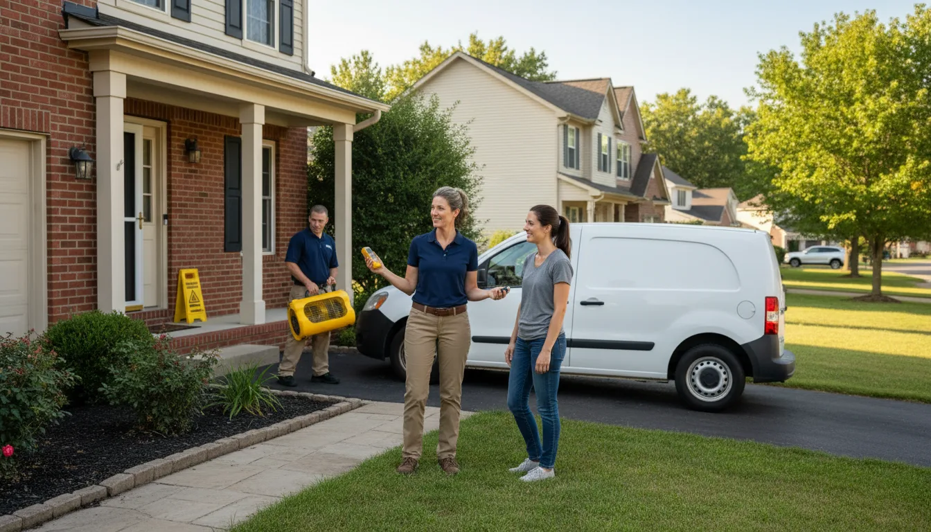 Residential water damage restoration in Newville, PA